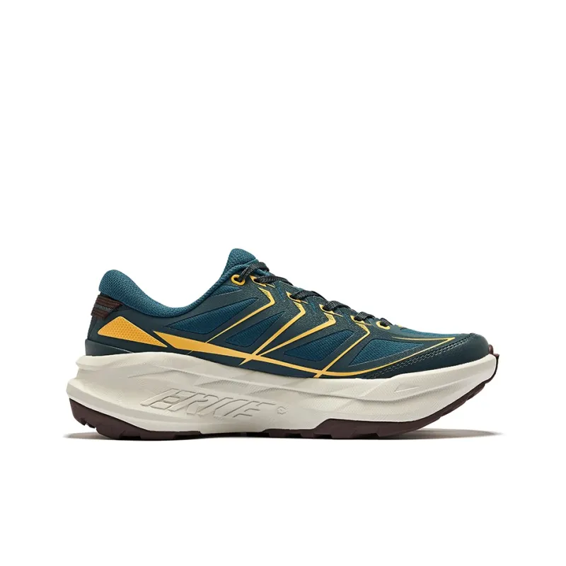 Erke Field Paths Low Top Casual Shoes Men's Numbers Bronze Cyan-1