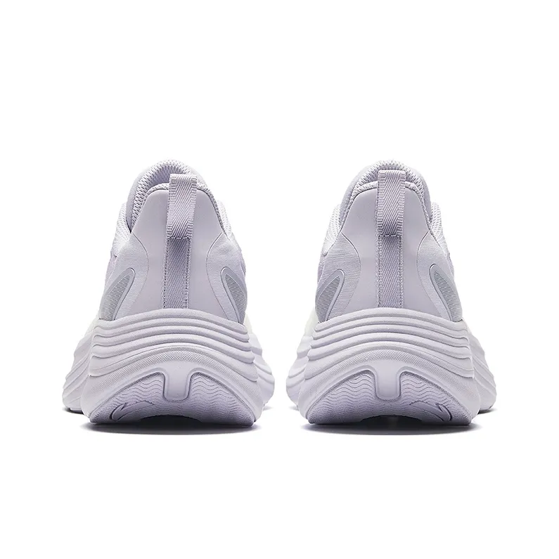 Anta Breathable Height Increasing Low Top Running Shoes Women's Light Purple Gray-3