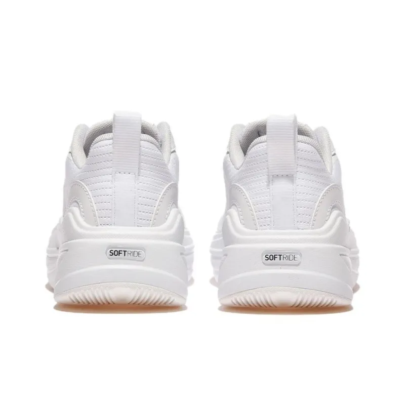 PUMA Softride Anti Slip Wear Resistant Low Top Casual Running Shoes Women's White-2