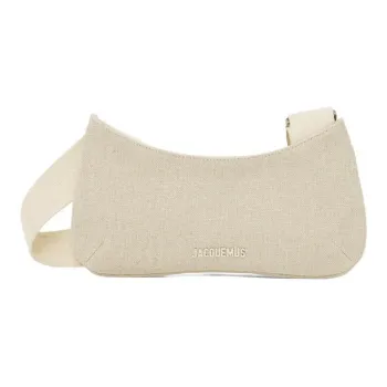 Jacquemus Canvas Canvas Bag One Shoulder Handbag Men's Gray