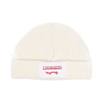 CHARLES JEFFREY Logo-appliqué Chunky-knit Beanie