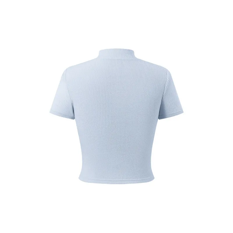 Three Quarters T Shirt Women's Blue-1