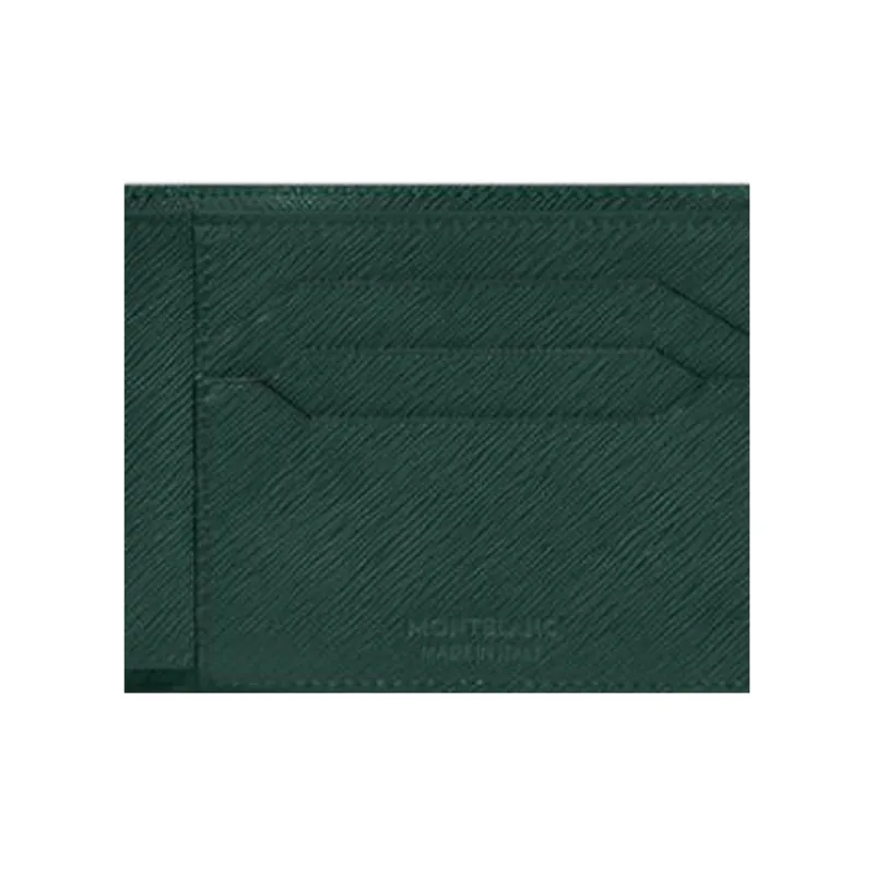MONTBLANC Cow Leather Wallet Men's British Green-3