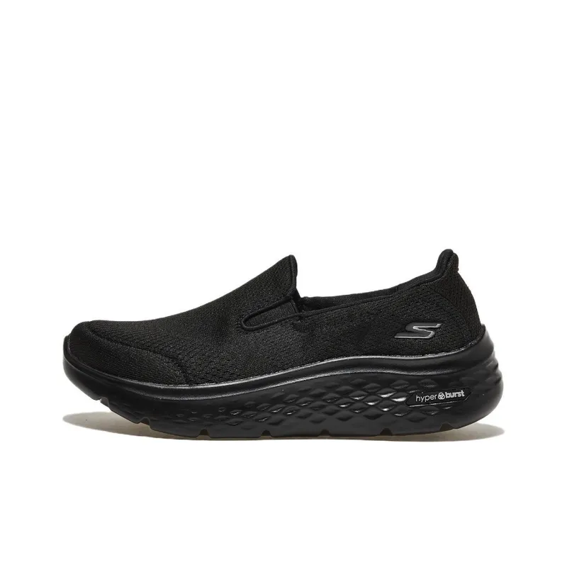 Skechers Go Walk Hyper Burst Cushioning, Wear Resistant Low Top Casual Shoes Men's Black-0