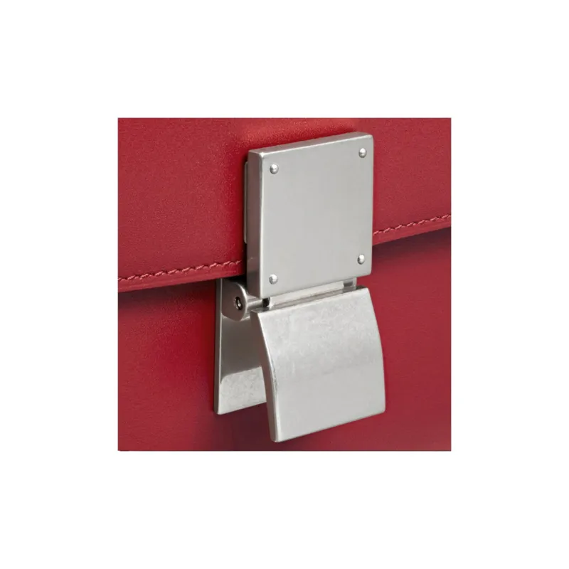 CELINE Polished Cow Leather Tofu Cube Bag Crossbody Bag Shoulder Bag Women's Red-3