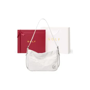 GOLF Synthetic Leather Shoulder Bag Regular Women's Milkshake White/Tranquil Black
