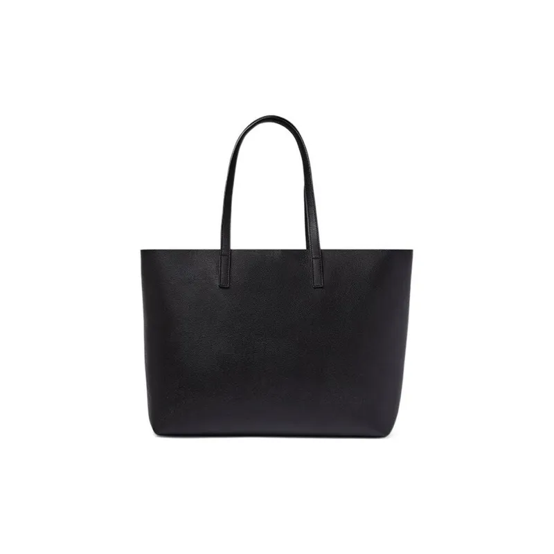 VERSACE Cow Leather Combo Bag Tote Bag Shopping Bag Handbag Shoulder Bag Women's Black-2