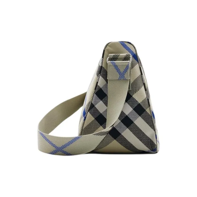Burberry Cotton Blend Fabric Messenger Bag Crossbody Bag Shoulder Bag Men's Lichen-1
