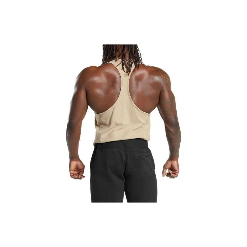 GYMSHARK Tank Tops Men Beige-1