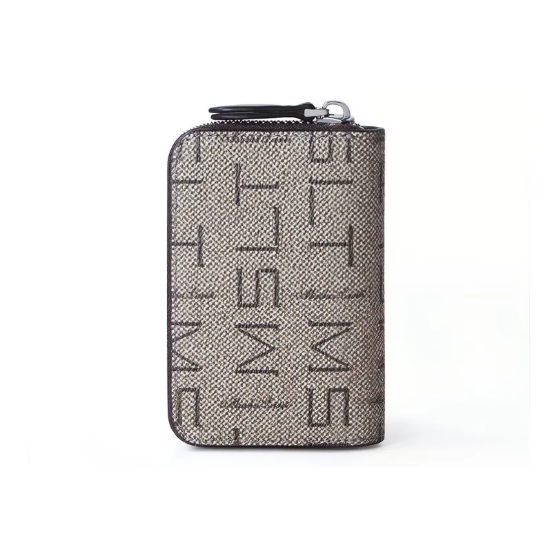 MashaLanti PVC Wallets Card Holders Regular Unisex Gray-4