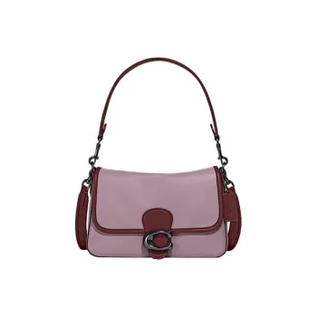 COACH Tabby Cow Leather Handbag, Shoulder Bag, Crossbody Bag Women's Taro Purple/Brown