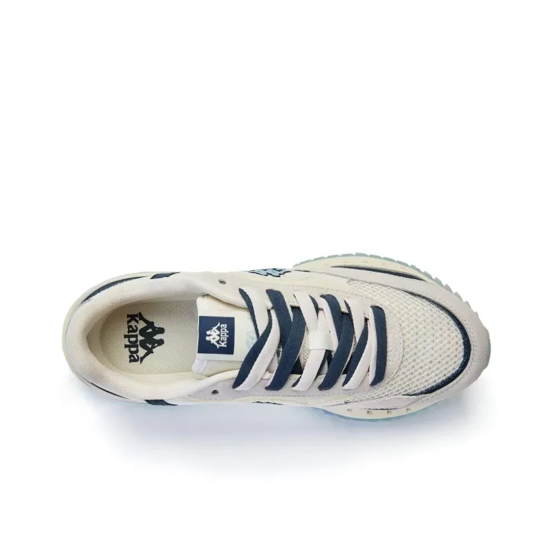 Kappa Anti Slip Wear Resistant Low Top Casual Running Shoes Unisex White Blue-2