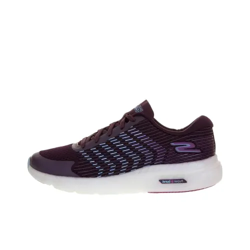 Skechers Go Run Hyper Burst Cushioning Anti-Slip And Wear-Resistant Low-Top Running Chain Women's Brown