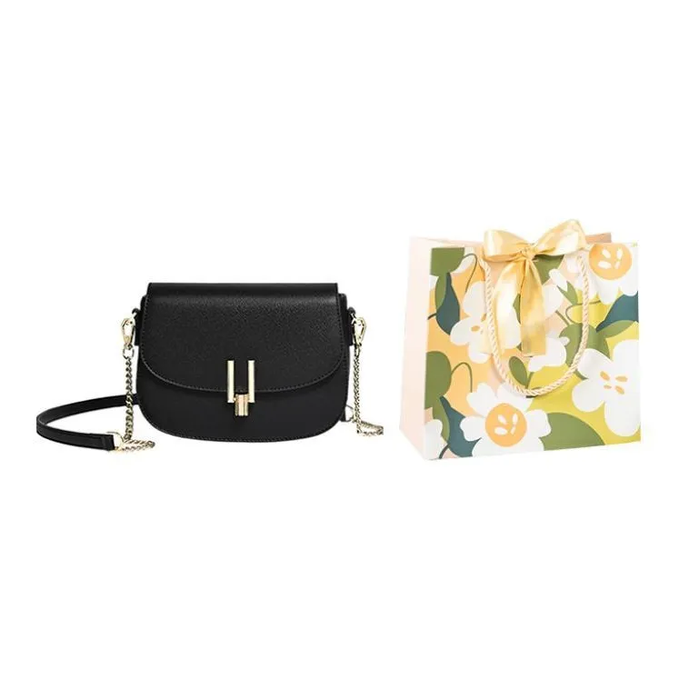 Versman PU Shoulder Bag Crossbody Bag Shoulder Bag Large Size Women's Classic Black Ecru-5