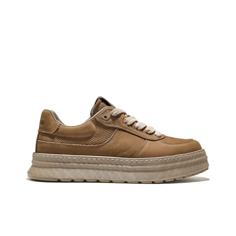 Hautton Jeans Skateboard Shoes Men's Brown-3