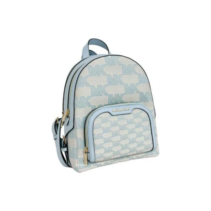 MICHAEL KORS Cotton Backpack Tubas Women's Ecru & Blue-1