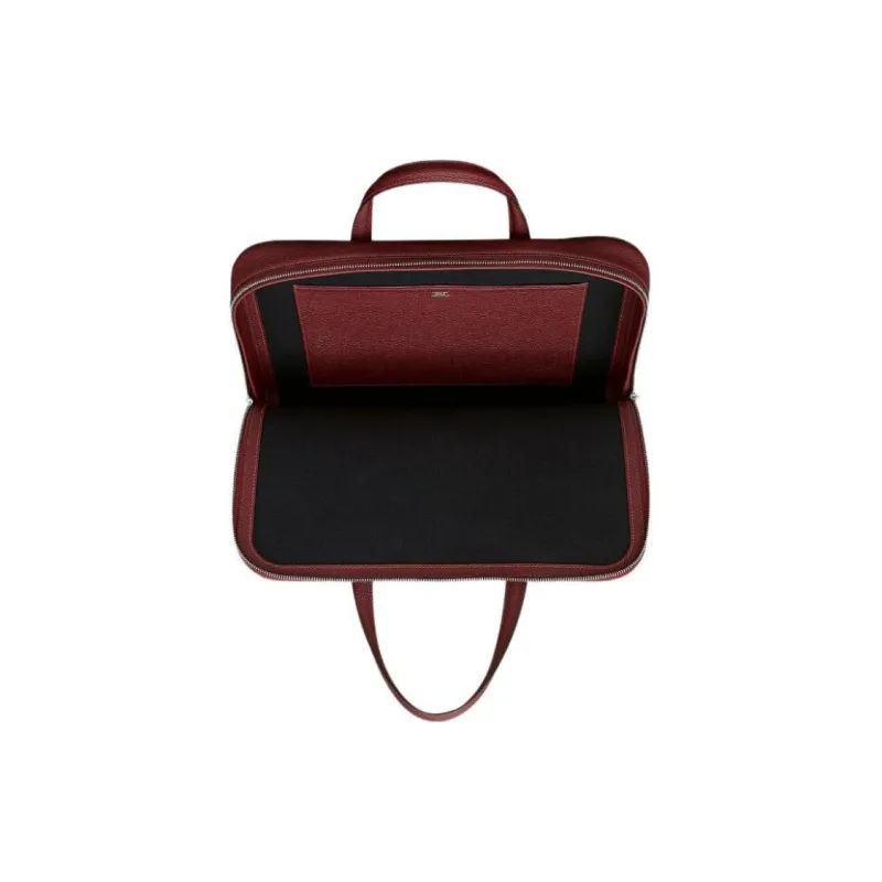 HERMES Victoria Light Togo Calfskin Business Bag Briefcase Handbag Men's Red-2