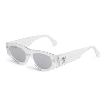 LOUIS VUITTON Cat Eye Sunglasses Men's White