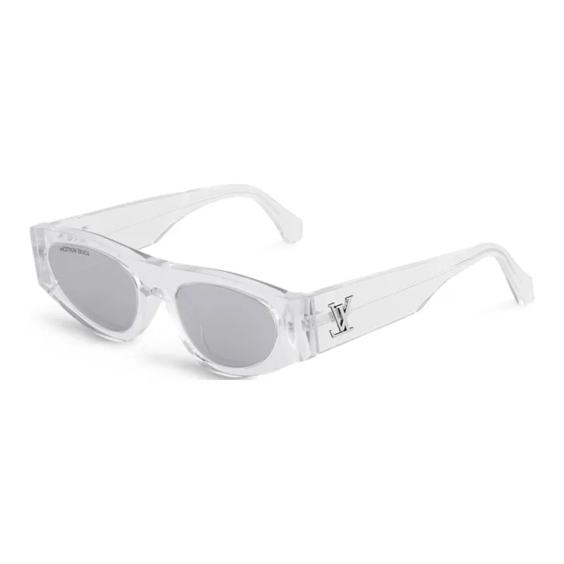 LOUIS VUITTON Cat Eye Sunglasses Men's White-0