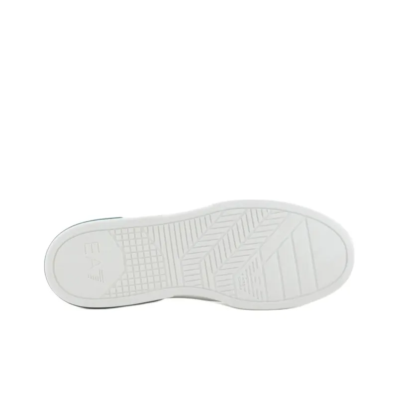 EMPORIO ARMANI Low Top Skateboard Shoes Unisex White Light Blue-4