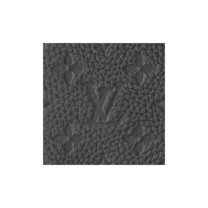 LOUIS VUITTON Sac Plat Embossed Leather Tote Bag, Shopping Bag, Shoulder Bag, Handbag Regular Men's Black-5