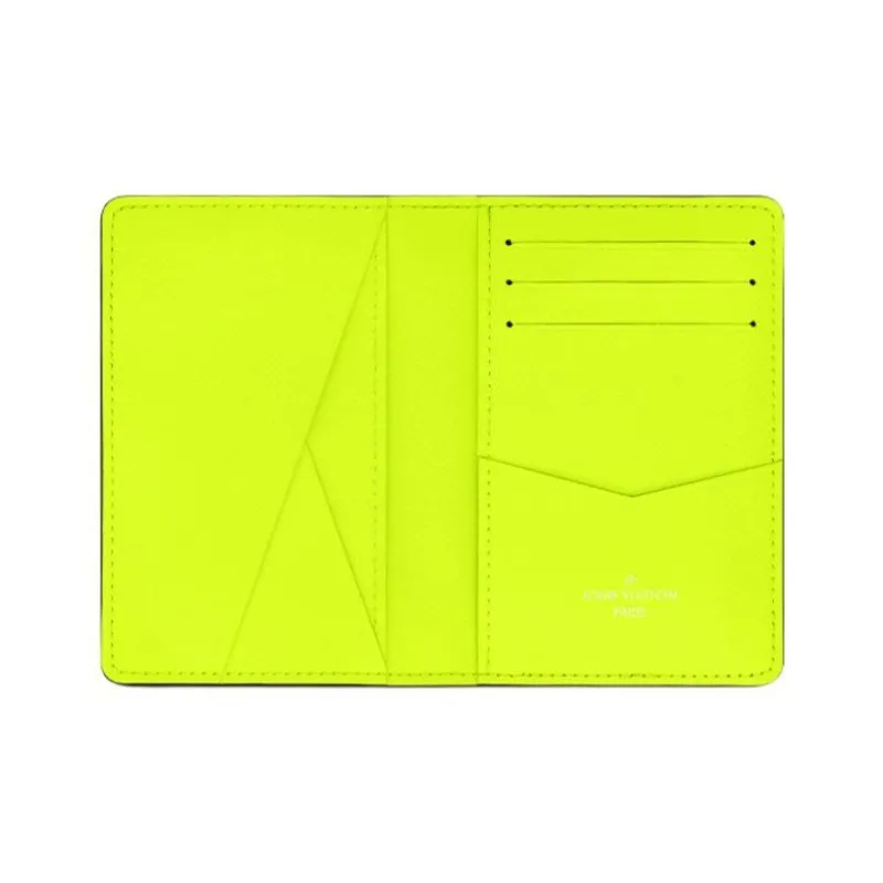 LOUIS VUITTON Pocket Organizer Neon Yellow-3
