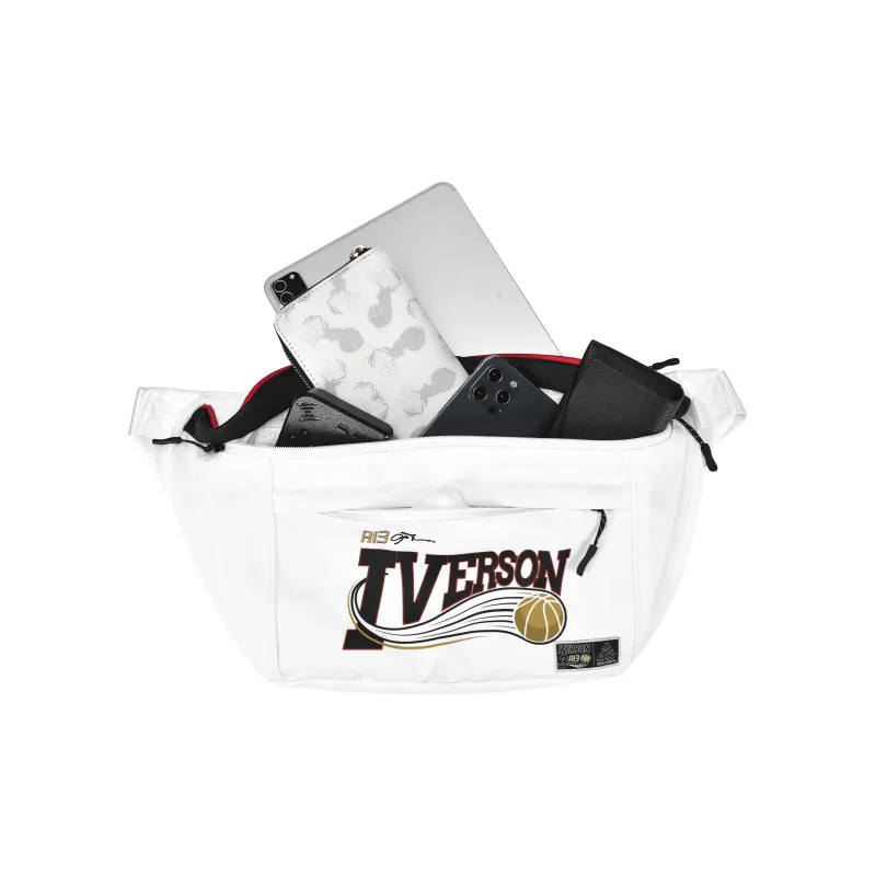 8atheist DRACONITE Collaboration Polyester Crossbody Bag, Fanny Pack, Shoulder Bag Unisex White-8