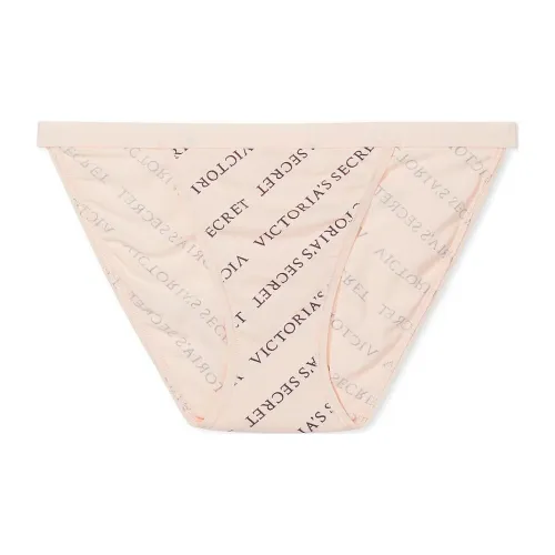 Victoria's Secret PINK Stretch Cotton String Bikini Panty/Print Underpants Women's 1 Pack Pink
