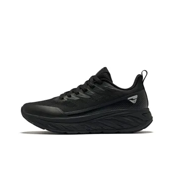 Erke Durable Breathable Low-Top Running Shoes Men's Jet Black