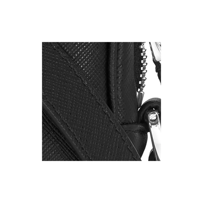 MONTBLANC Cow Leather Messenger Bag, Shoulder Bag, Crossbody Bag Nano Men's Black-5