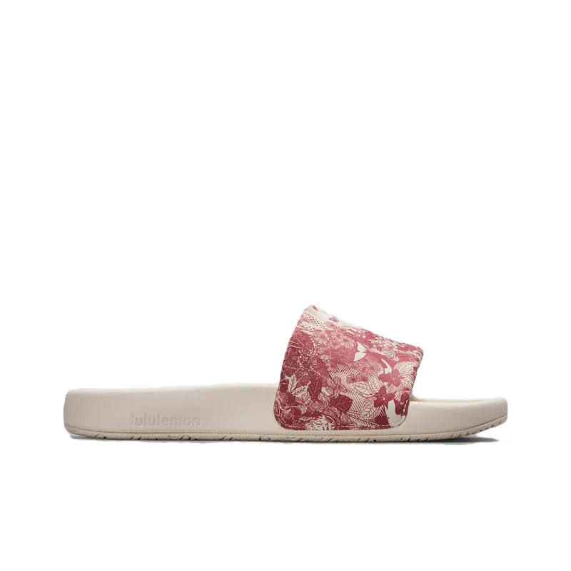 Lululemon Restfeel Slide Slip-Resistant Quick Dry Slide Slippers Women's Pink Beige-1