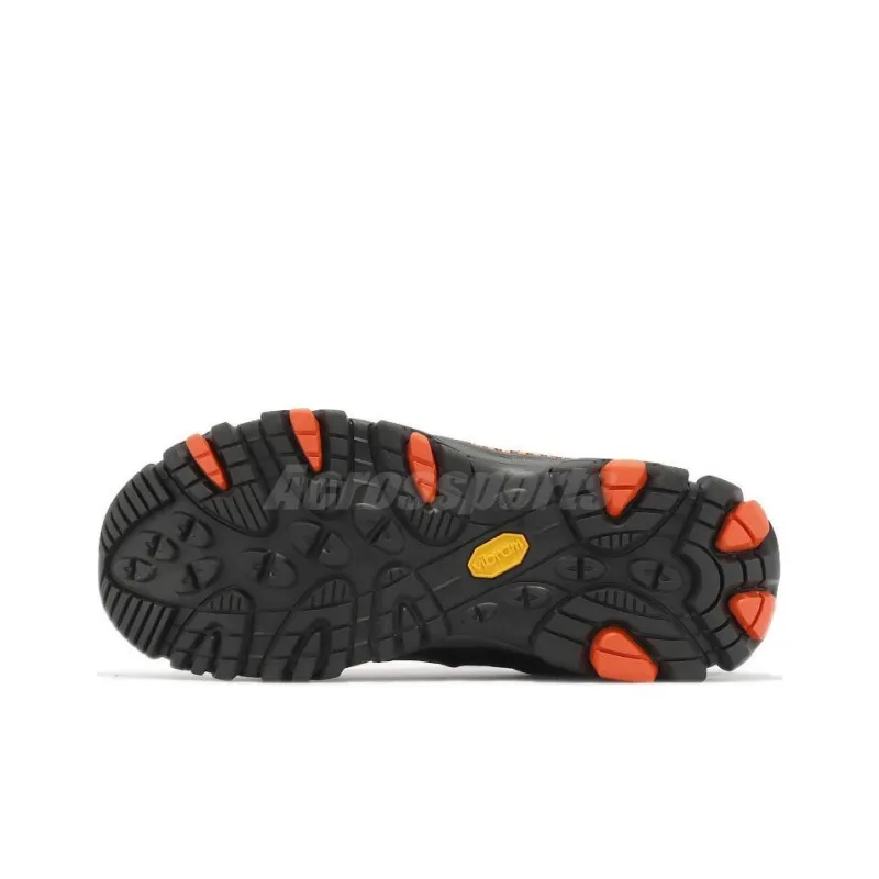 MERRELL MOAB 3 GTX Gore-Te Cushioning Wear-Resistant Low-Top Outdoor Shoes Men's Black Orange-4