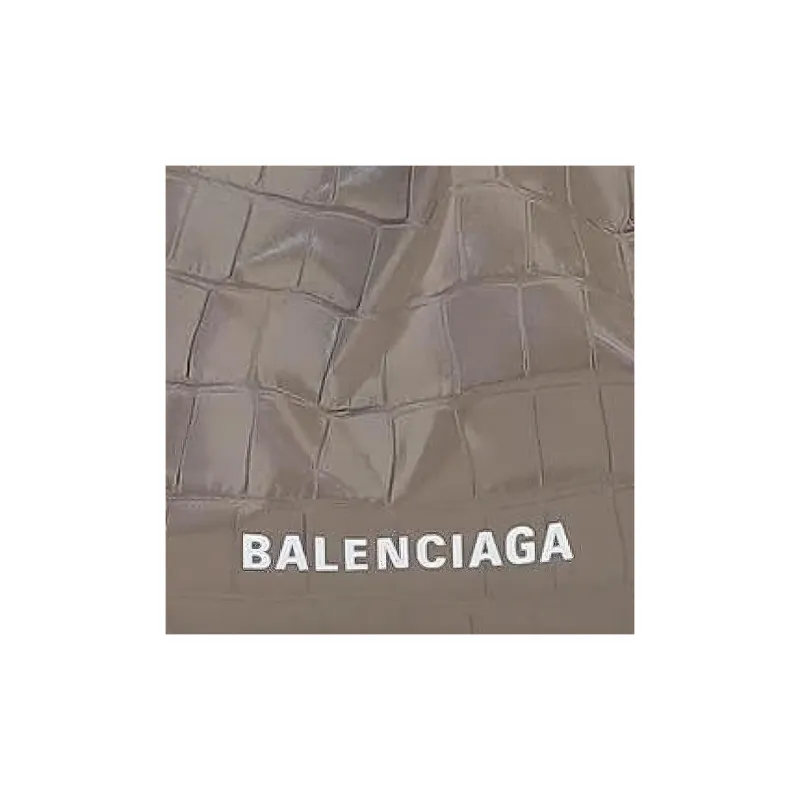 Balenciaga Calfskin One Shoulder Crossbody Clutches Extra Large Women's Gray-3