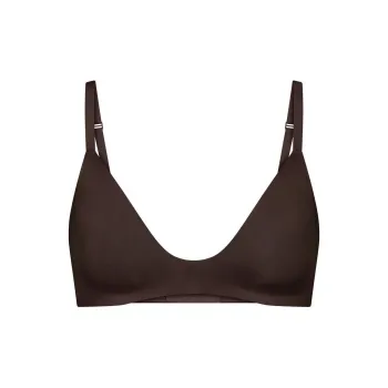 SKIMS WIRELESS FORM T-SHIRT DEMI BRA Bra Women's 1 Pack ESPRESSO/Espresso Color