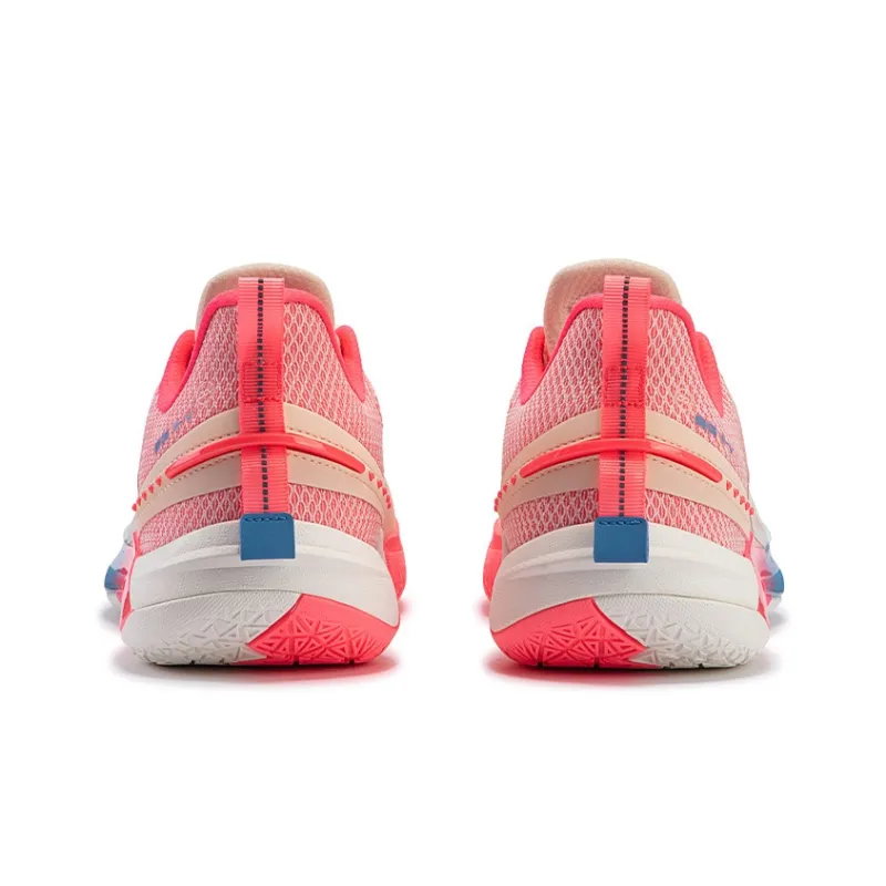 361° BIG3 5.0 Quick Basketball Shoes Unisex Low Top Feather White/Smoothie Peach-3