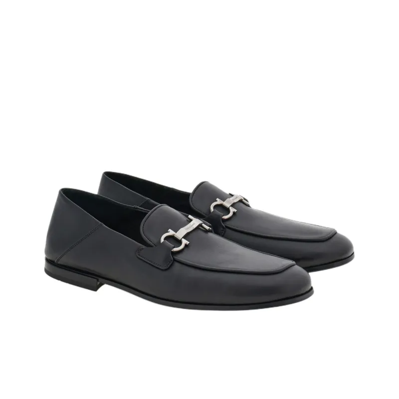 FERRAGAMO Gancini Leather Loafers-2