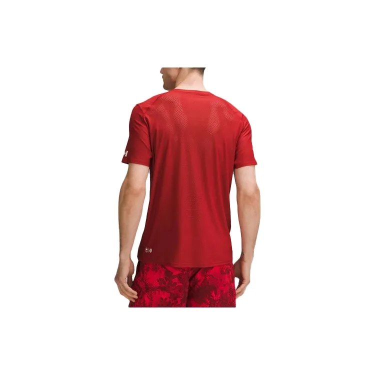 Lululemon Team Canada T Shirt Men's Sports Red-1