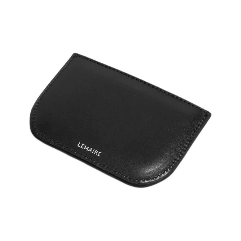 Lemaire Calfskin Card Holder Women's Black-4