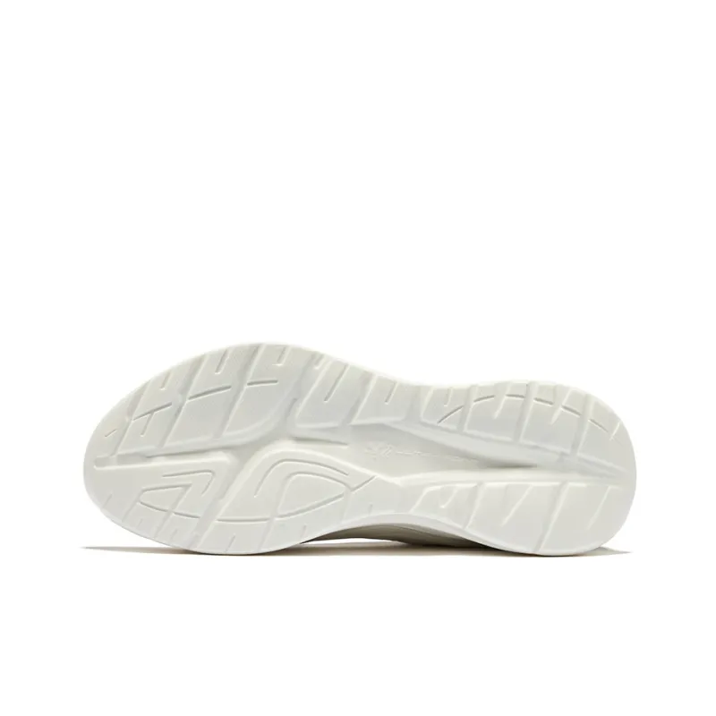 Erke Durable Breathable Low-Top Running Shoes Men's Microcrystal White/Jet Black-3