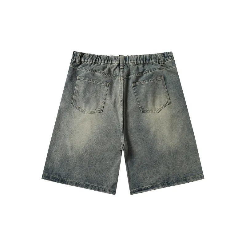Michael Rock Denim Shorts Unisex-4