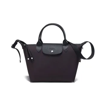 LONGCHAMP Canvas Dumpling Bag Crossbody Handbags Small Size Women's Deep Red