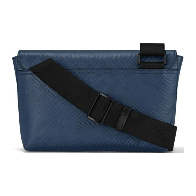 MONTBLANC Leather Handheld Shoulder Bag Crossbody Bag Men's Ink Blue-5