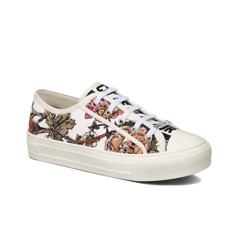 DIOR Walk'n'Dior Platform Shoes Low Top Stylish Skateboarding Shoes Women's White-1
