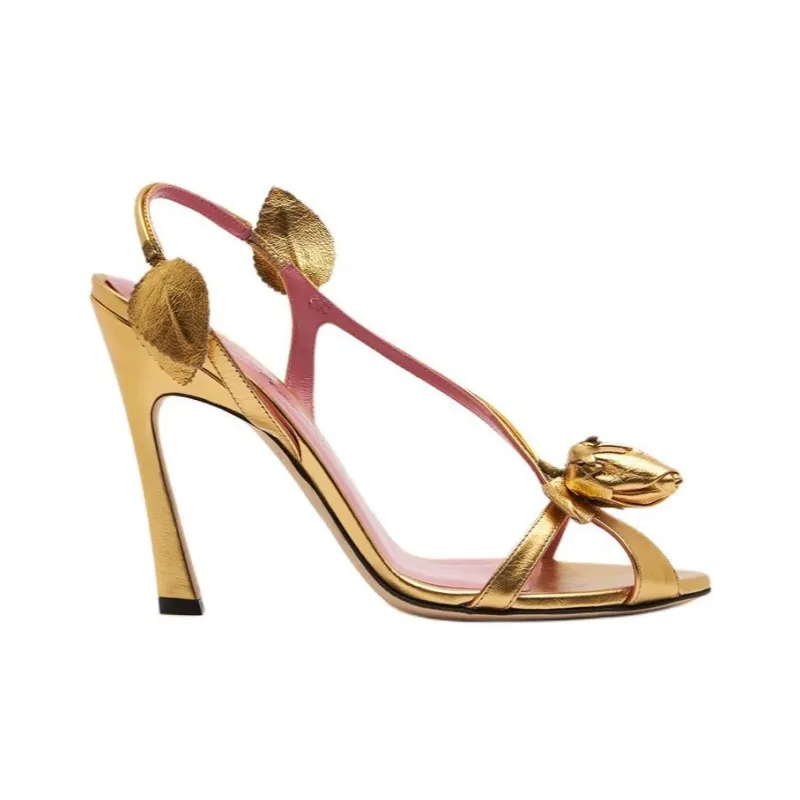 Blumarine Strap Sandals 10.5cm Women's Gold-1