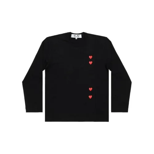 CDG Play T-Shirts Unisex Black