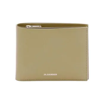 JIL SANDER Leather Wallet Men's Yellow