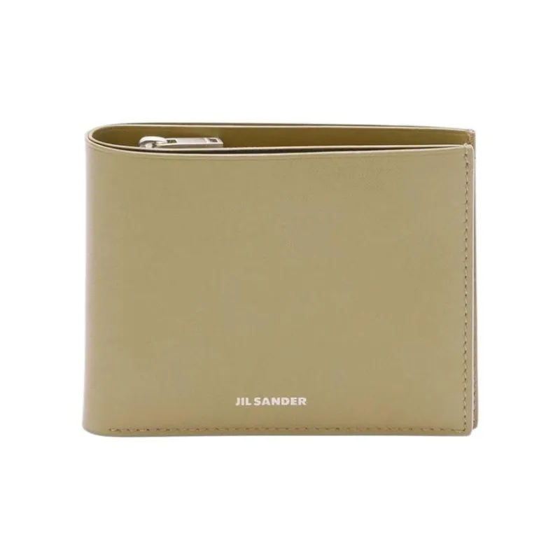 JIL SANDER Leather Wallet Men's Yellow-0