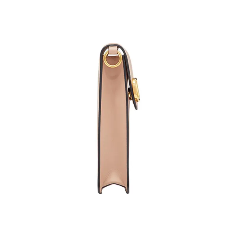 Valentino Locò Calfskin One Shoulder Crossbody Cell Phone Pouch Mini Women's Cinnamon Pink-2