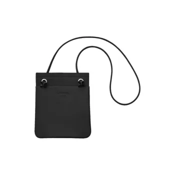 HERMES Aline Milo Lambskin And Swift Calfskin Crossbody Bag Mini Women's AF Black