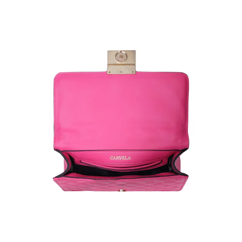 Kurt Geiger London Leather Shoulder Bag Crossbody Bag Women's Fuchsia-2